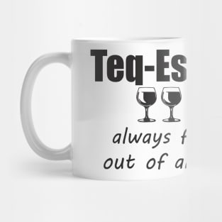 "Teq-Escape-ila" Two shots Tequila Mug